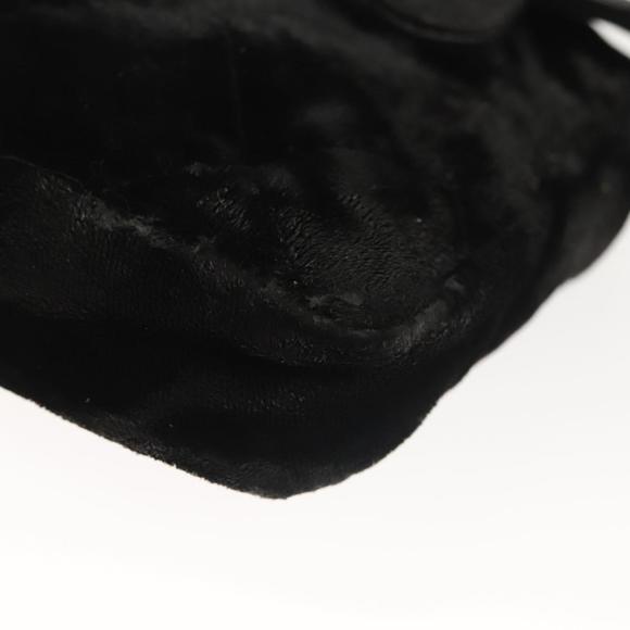 CHANEL Matelasse Waist Bag Velor Black Gold CC Auth bs27796 - Picture 13 of 16